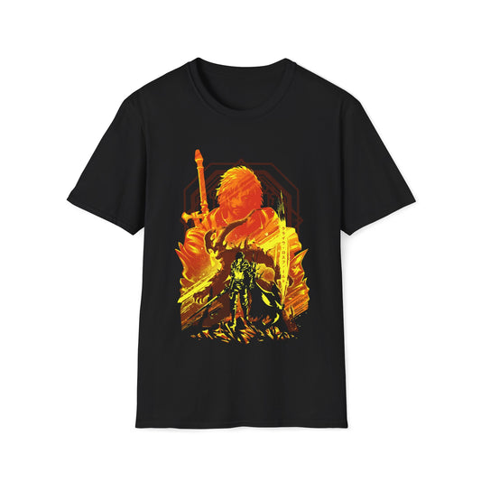 Final Fantasy 16 Clive Rosfield and Ifrit Silhouette (unisex tshirt)