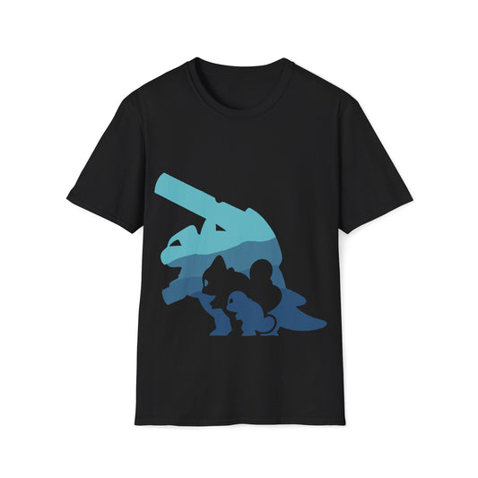 Water Pokemon Evolution Silhouette (unisex tshirt)