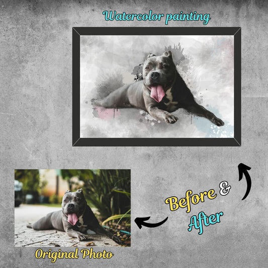 Custom Watercolor Painting - Transform Any Photo Into A Watercolor Painting