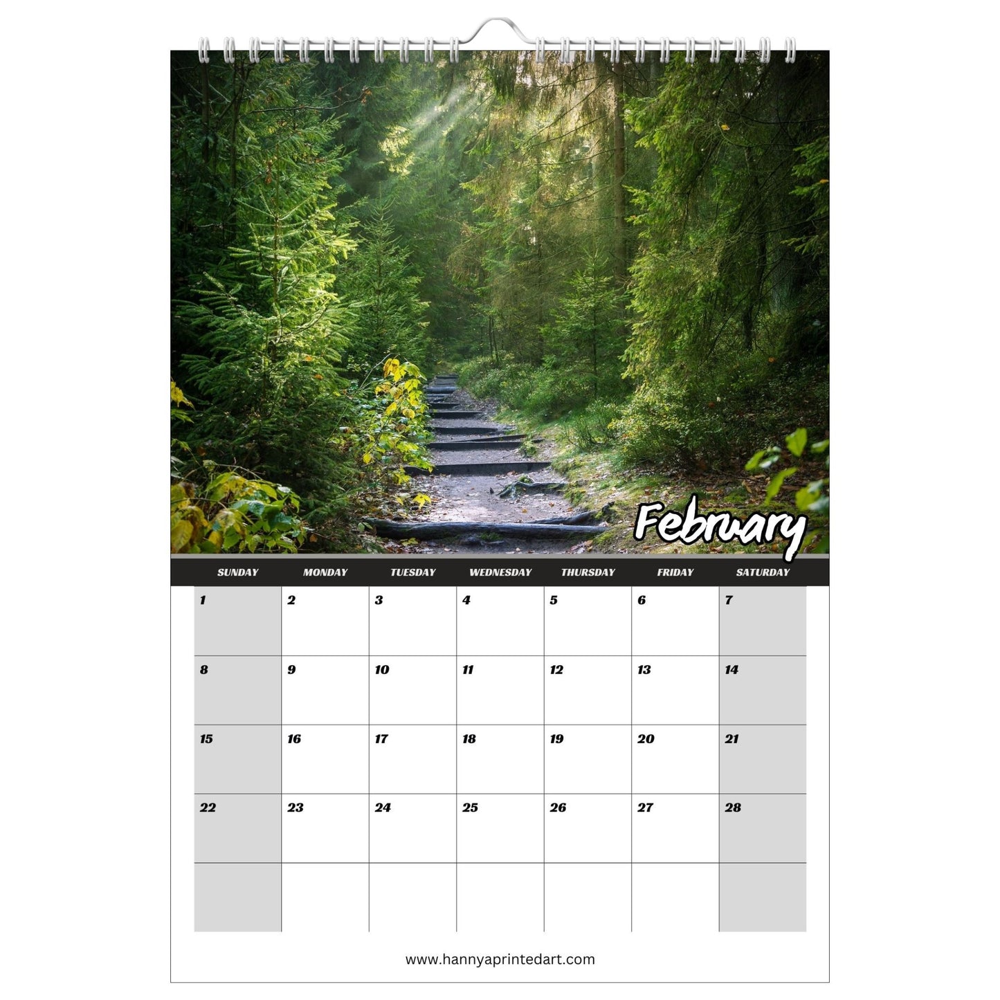 Forests 2026 - Calendar with planner