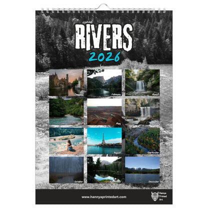 Rivers 2026 - Calendar with planner