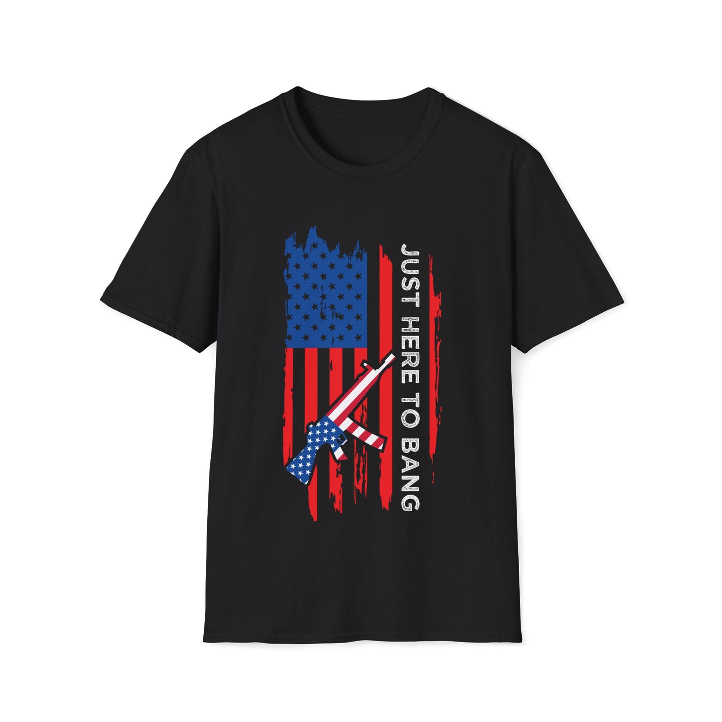 American Flag - Just Here to Bang (unisex tshirt)