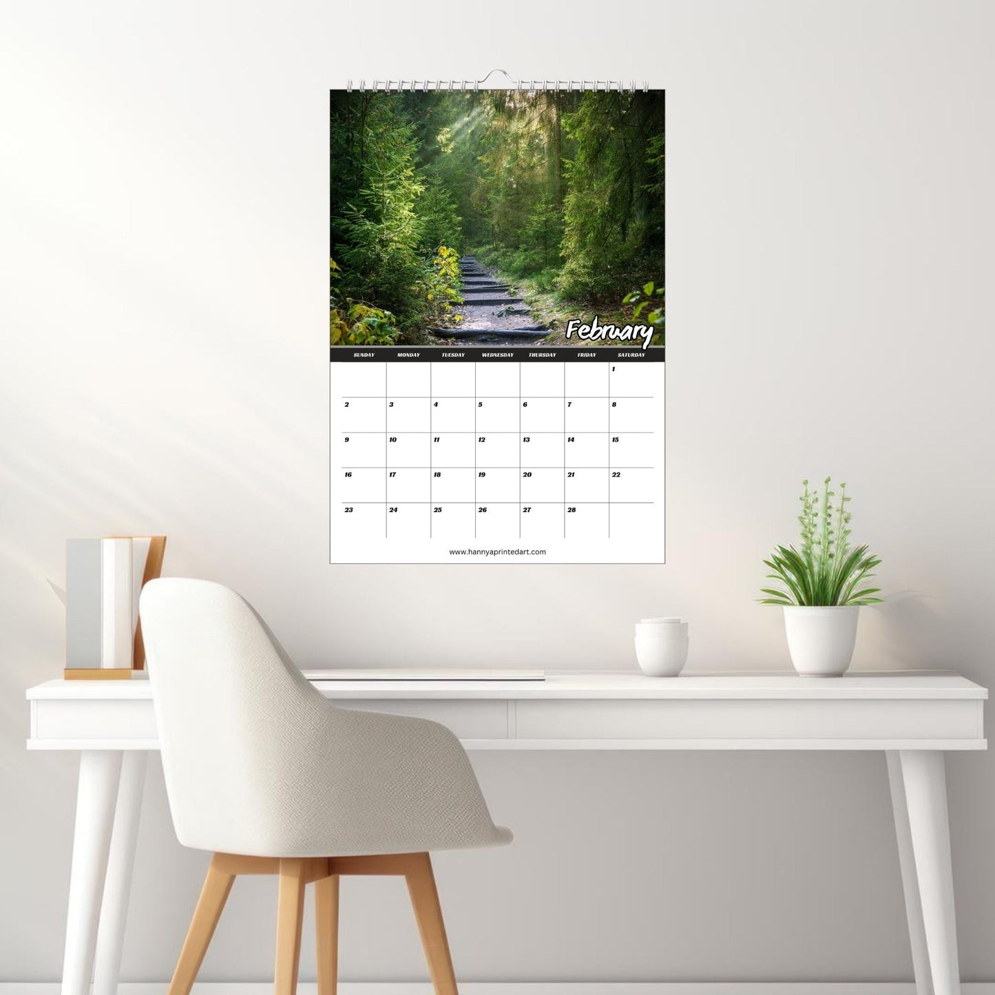 Forests 2025 Calendar - Calendar with Planner - Hannya Printed Art