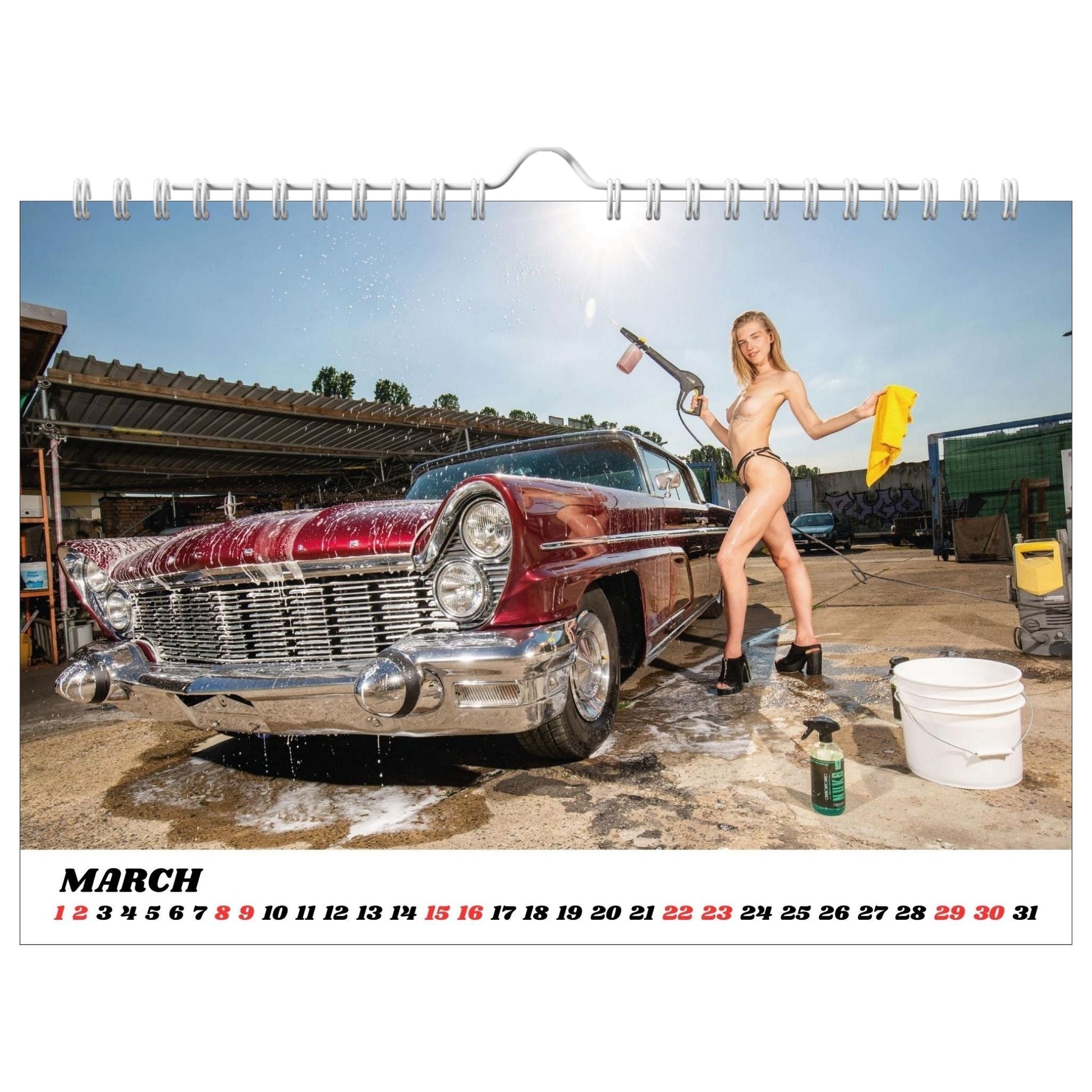 Sexy Carwash 2025 - Calendar - Hannya Printed Art