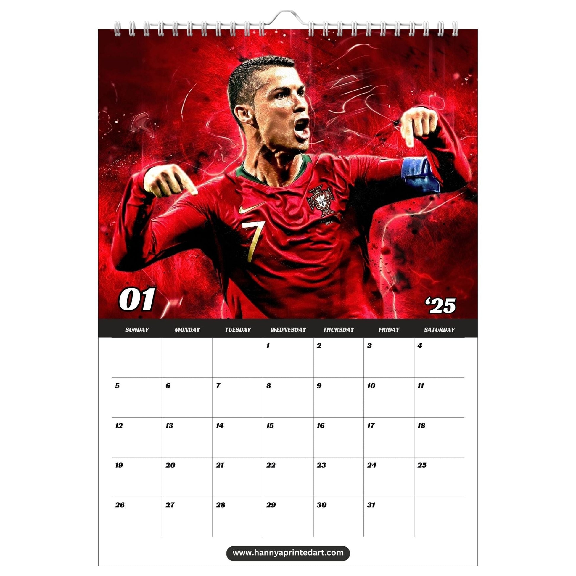 Soccer Rivals 2025 - Calendar - Hannya Printed Art