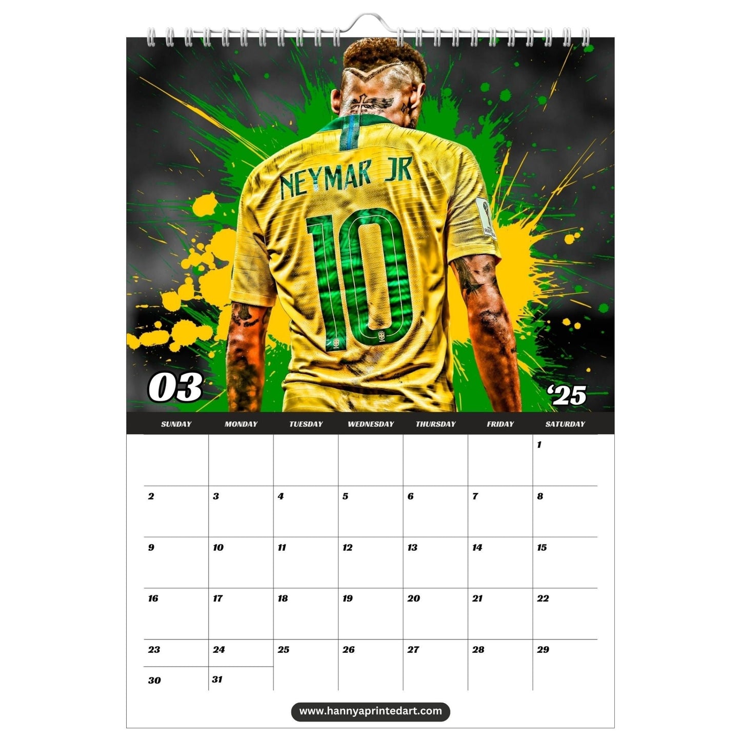 Soccer Rivals 2025 - Calendar - Hannya Printed Art