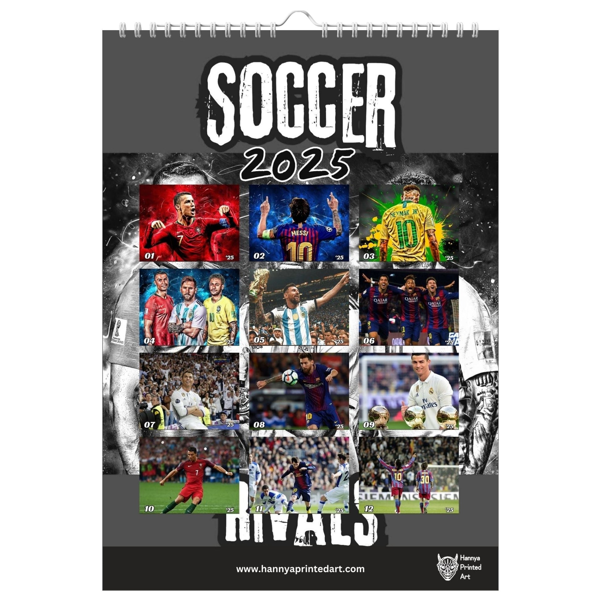 Soccer Rivals 2025 - Calendar - Hannya Printed Art